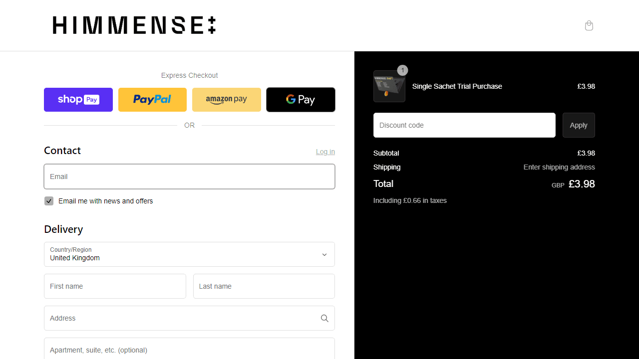 How to apply Himmense coupon code